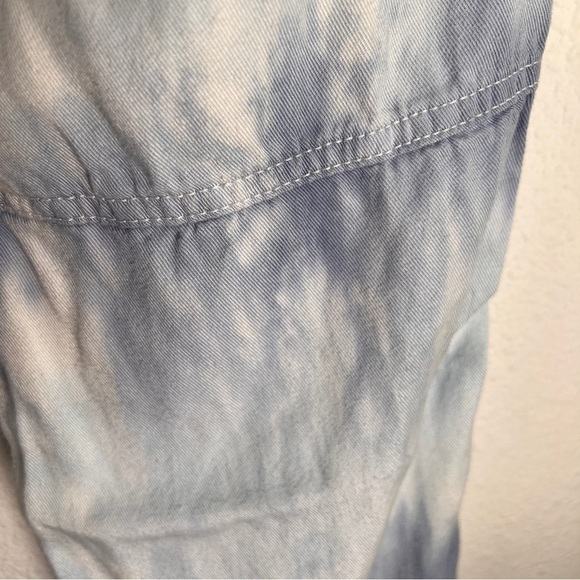 VINTAGE HAVANA Tie Dyed Silky Rayon pants, Size Medium. Blue/White. - Picture 4 of 9